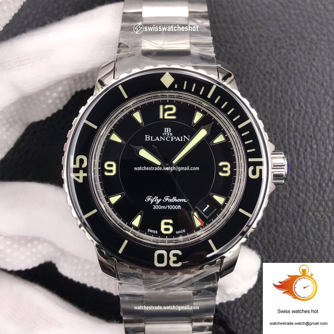 Blancpain Fifty Fathoms 5015 ZF Factory Stainless Steel Black Dial 1