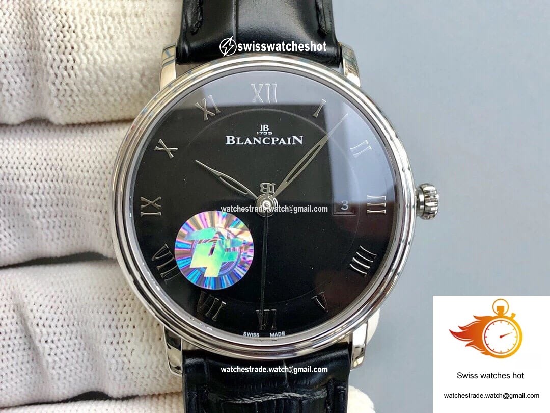 Blancpain Villeret 6551-1127-55B ZF Factory Black Dial 1
