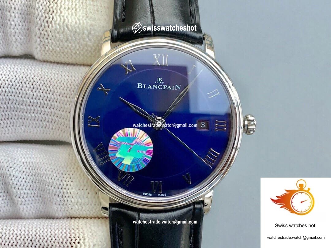 Blancpain Villeret 6551-1127-55B ZF Factory Blue Dial 1