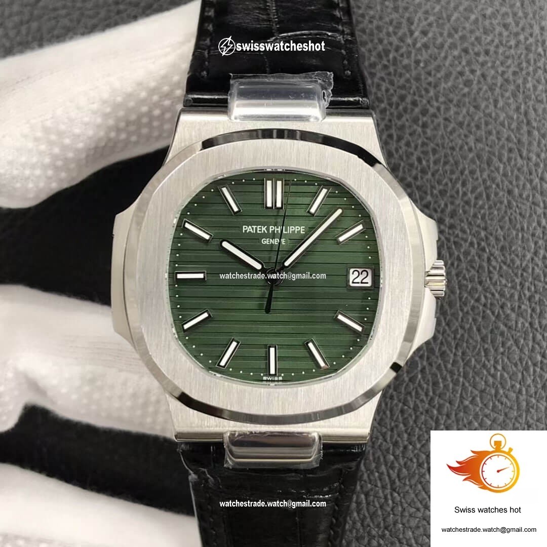 Patek Philippe Nautilus 5711/1A-014 3K Factory Olive Green Dial 1