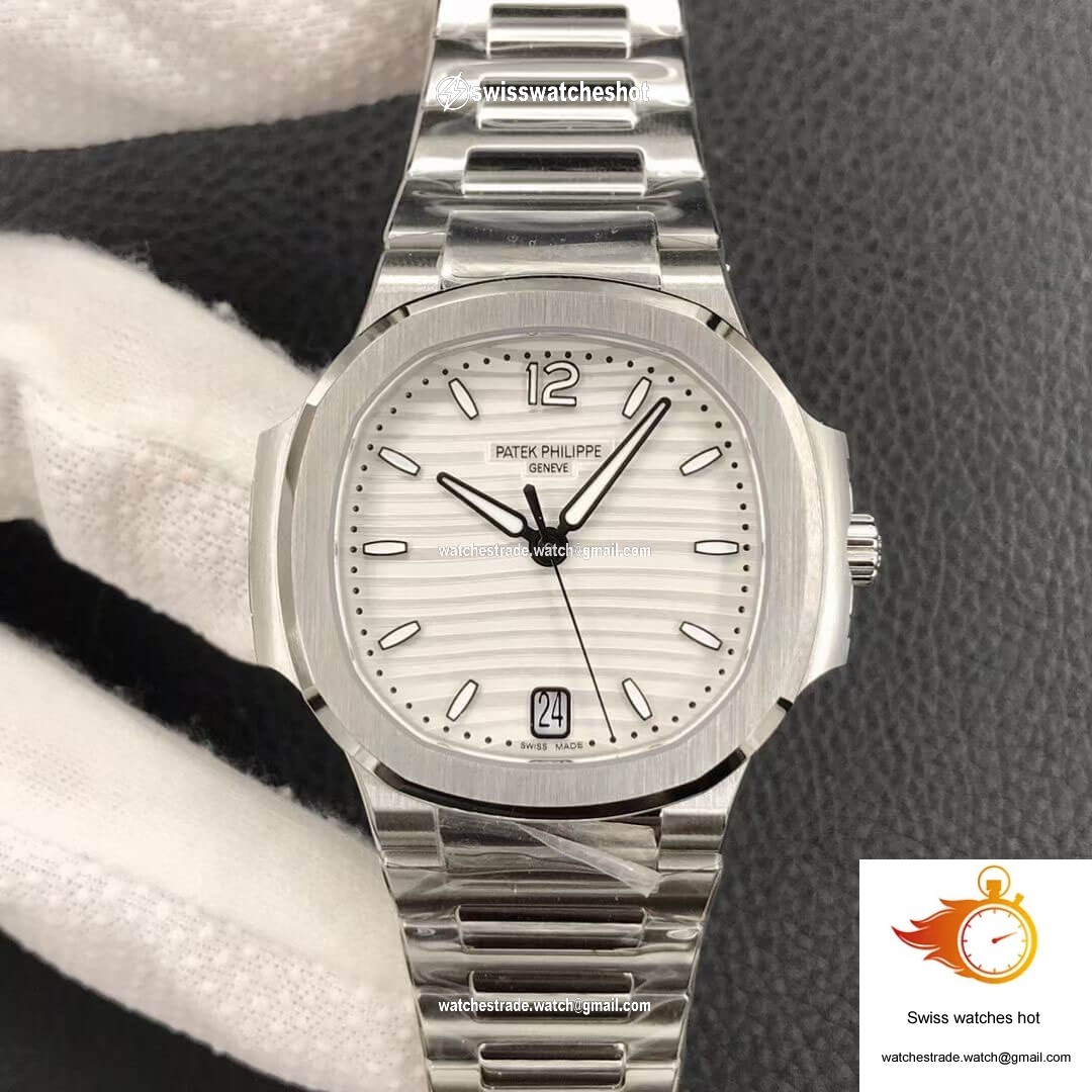 Patek Philippe Nautilus Ladies 7118/1A-010 3K Factory Silver Dial 1