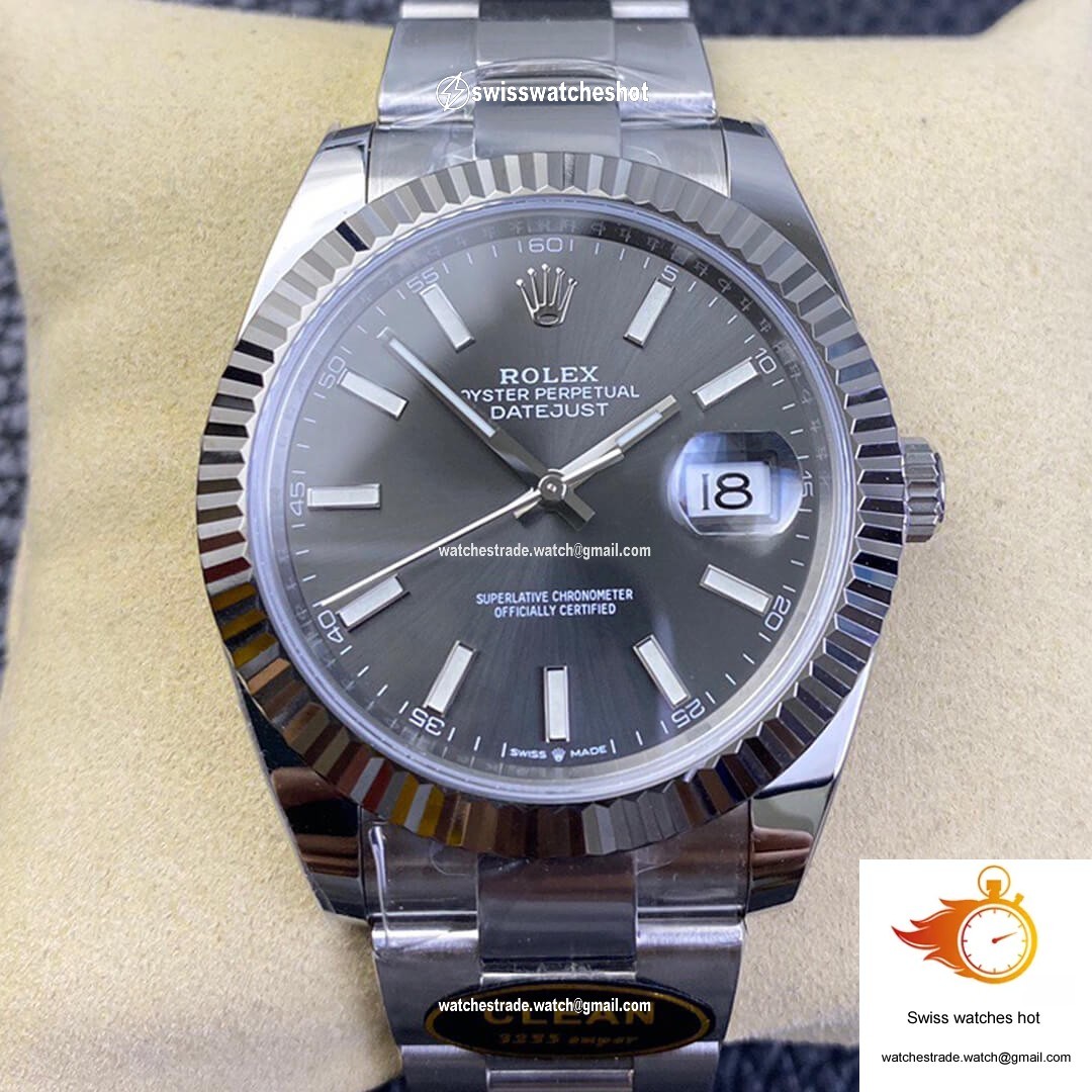 Rolex Datejust M126334-0013 Clean Factory Grey Dial 1