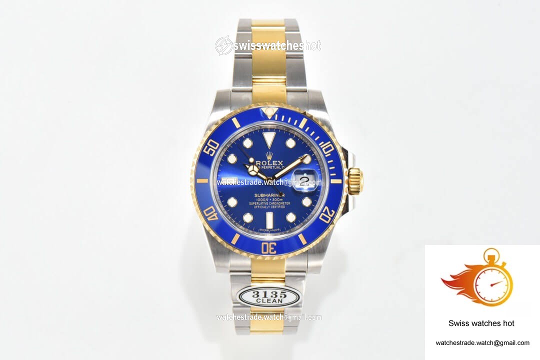 Rolex Submariner 116613LB-97203 Clean Factory V4 Blue Dial 1