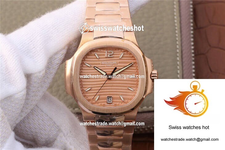 Patek Philippe Nautilus Ladies 7118-1R-010 PF Factory Honey Gold Dial 1