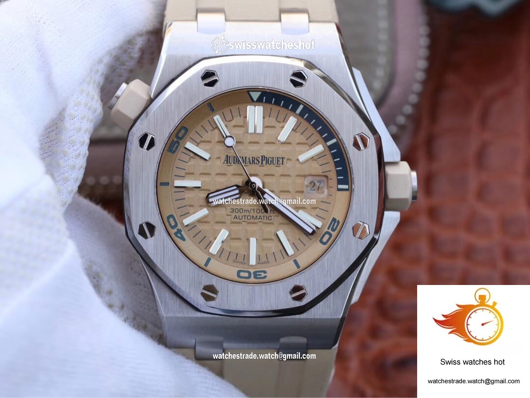 Audemars Piguet Royal Oak Offshore 15710ST.OO.A085CA.01 JF Factory Beige Dial 1