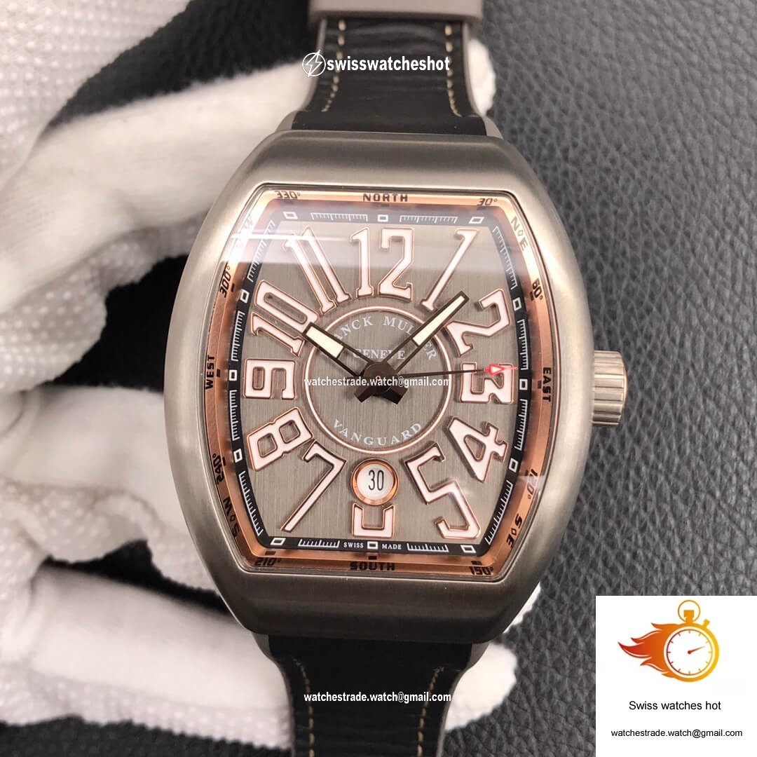 Franck Muller Vanguard V 45 SC DT TT BR 5N ZF Factory Titanium Metal 1