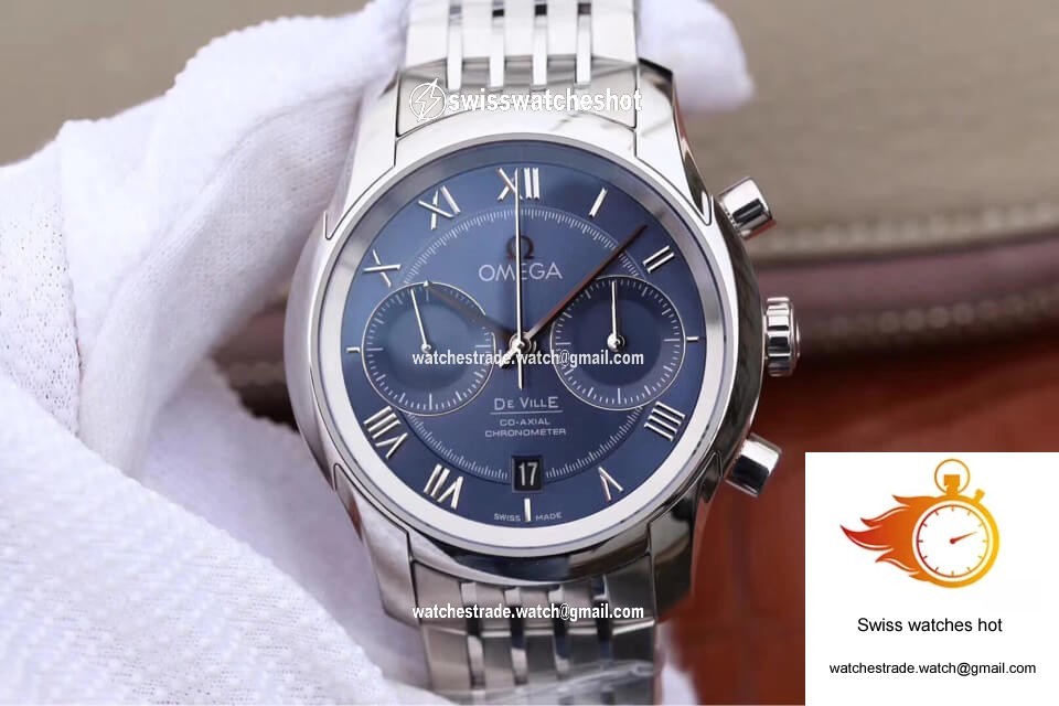 Omega De Ville 431.10.42.51.03.001 OM Factory Blue Dial 1