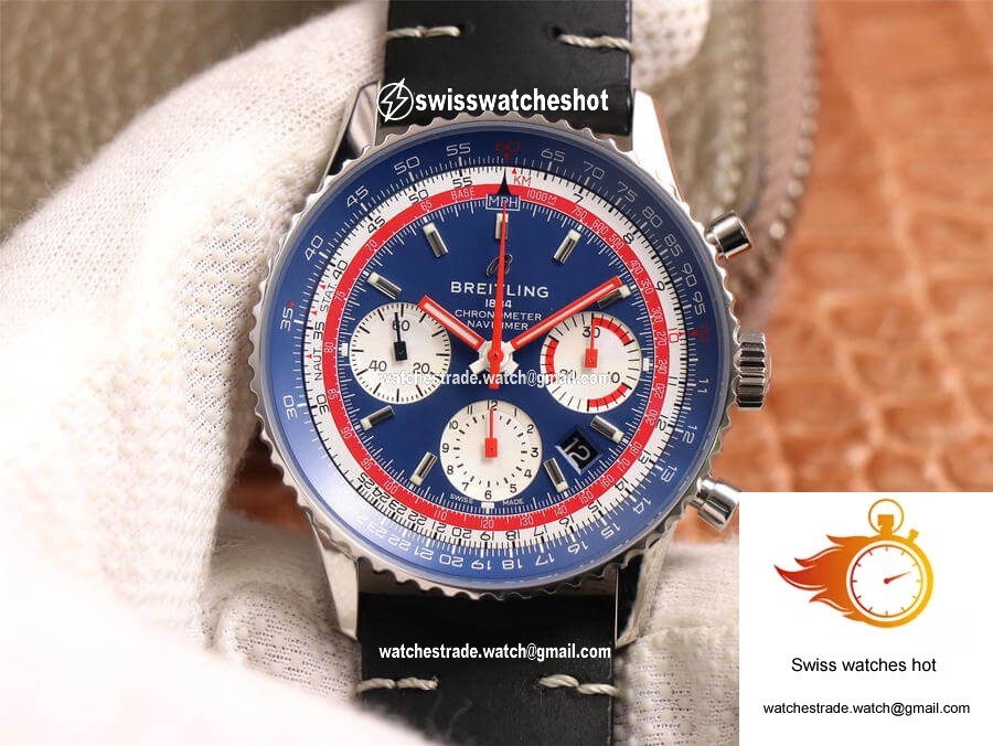 Breitling Navitimer 1 B01 Chronograph 43 Pan Am Edition AB01212B1C1A1 V9 Factory Blue Dial 1