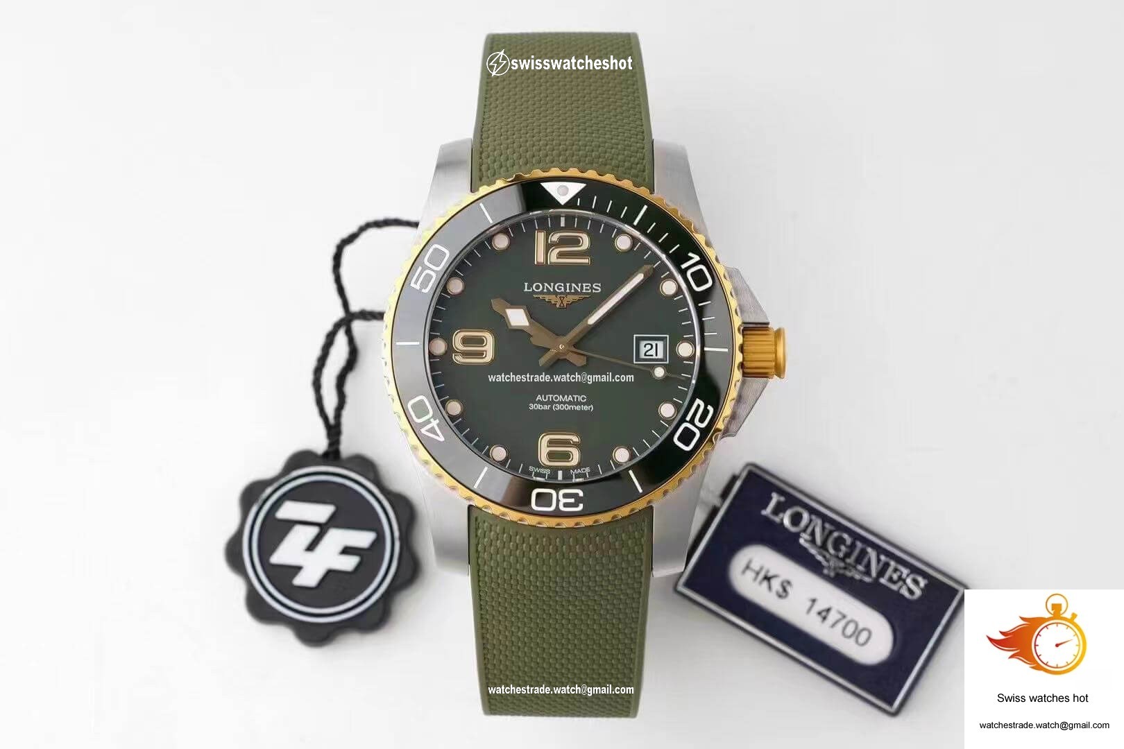 Longines Concas L3.781.3.06.9 ZF Factory Green Dial 1
