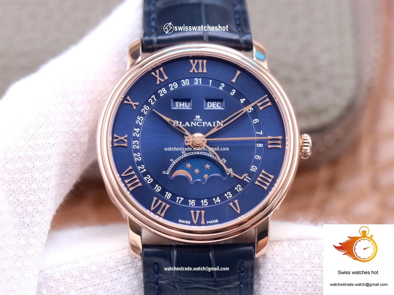 Blancpain Villeret 6654-3640-55 OM Factory V3 Blue Dial 1