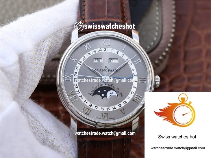 Blancpain Villeret 6654-1113-55B OM Factory V2 Grey Dial 1