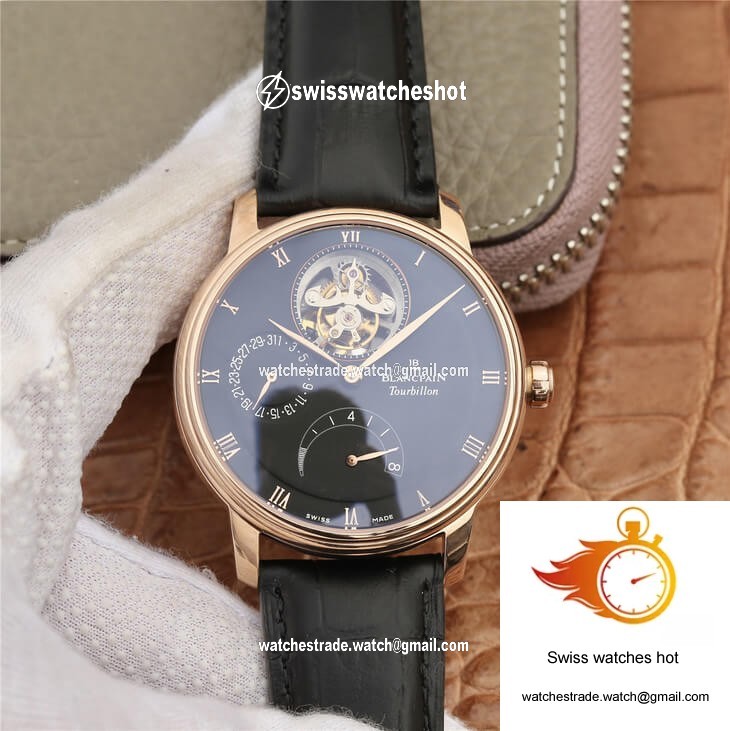Blancpain Villeret 6025-3642-55B JB Factory Black Dial 1