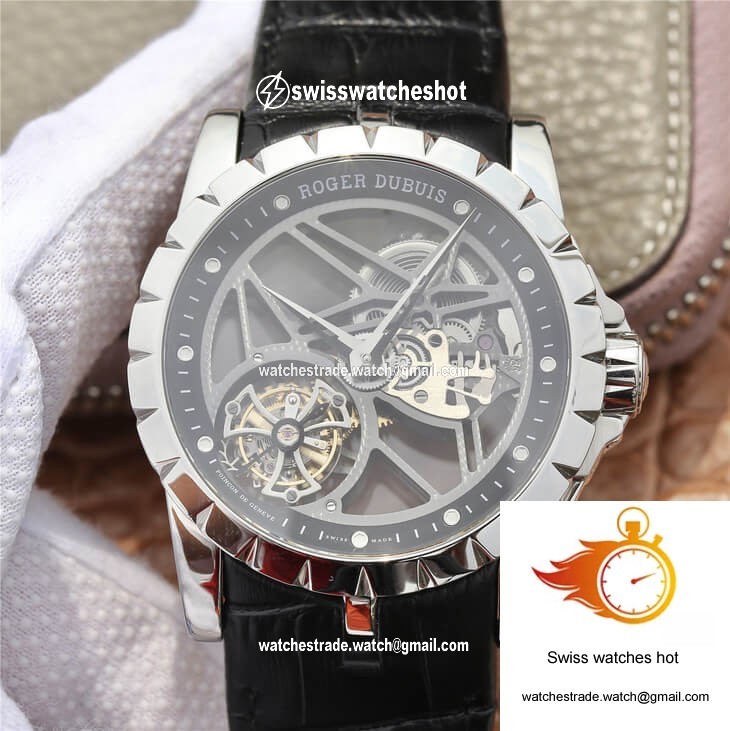 Roger Dubuis Excalibur RDDBEX0260 JB Factory Skeleton Tourbillon Dial 1
