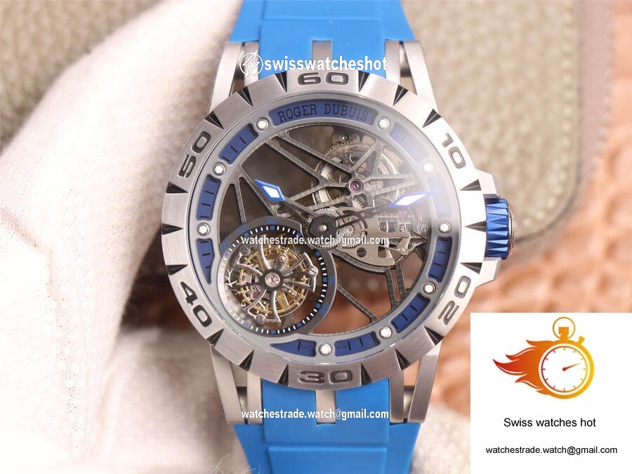 Roger Dubuis Excalibur Spidr RDDBEX0479 JB Factory Tourbillon Skeleton Dial 1