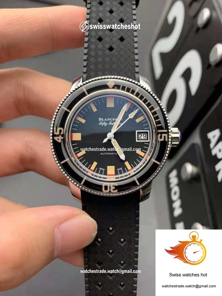 Blancpain Fifty Fathoms Barakuda 5008B 1130 B52A ZF Factory Black Dial 1