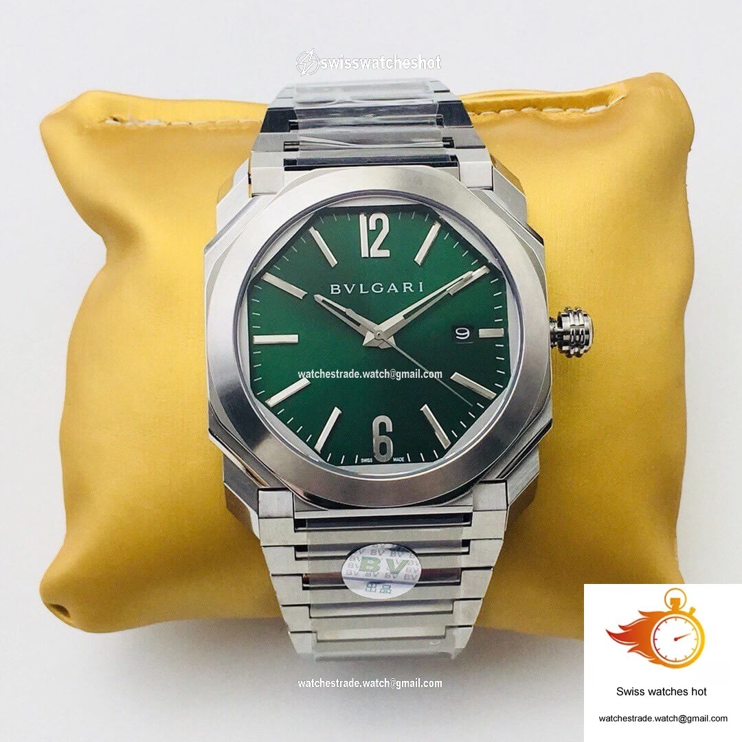 Bvlgari OCTO SOLOTEMPO 101963 BGOP41BGLD BV Factory Green Dial 1