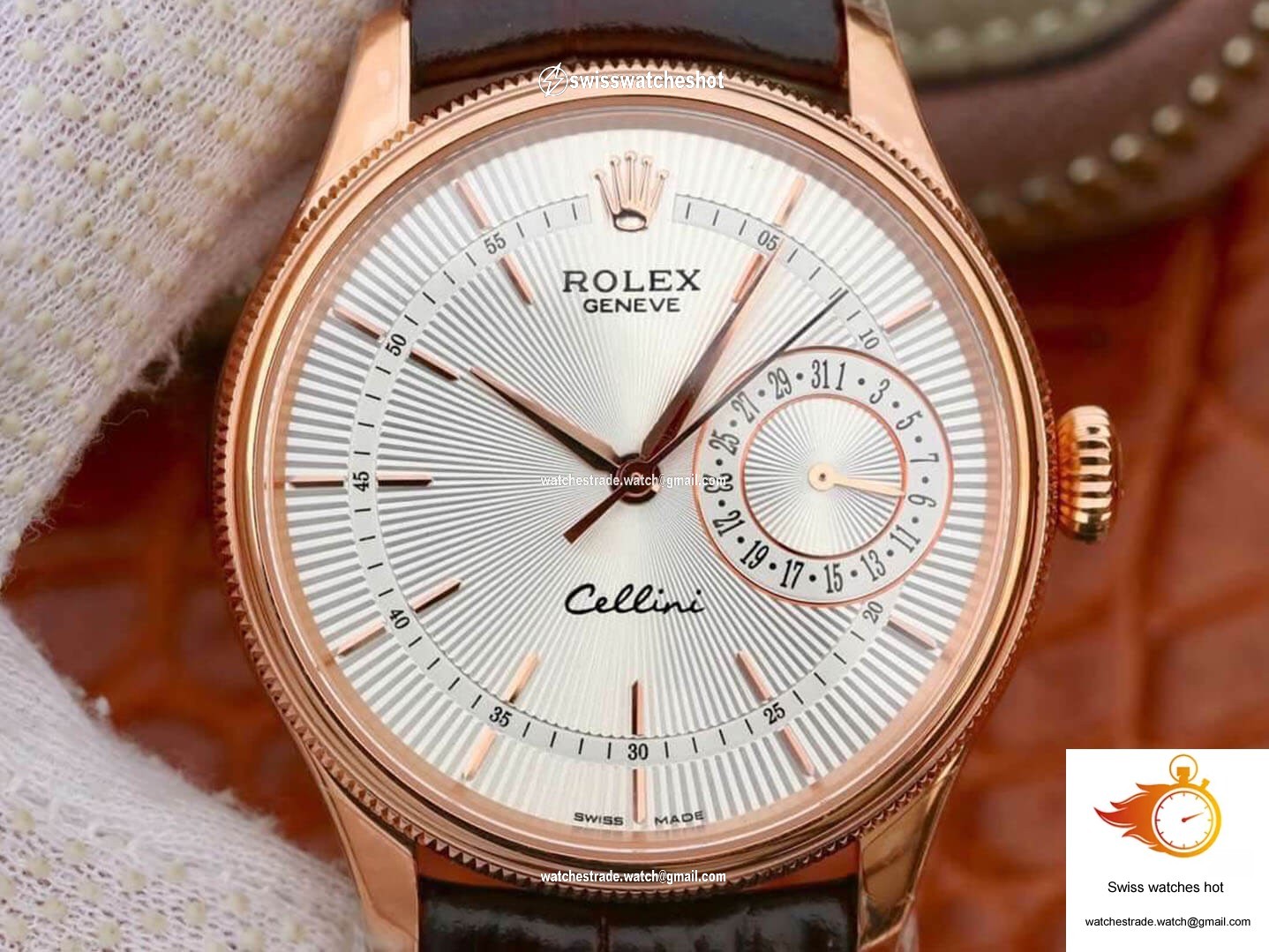 Rolex Celini Date M50515-0008 MKS Factory Silver Dial 1