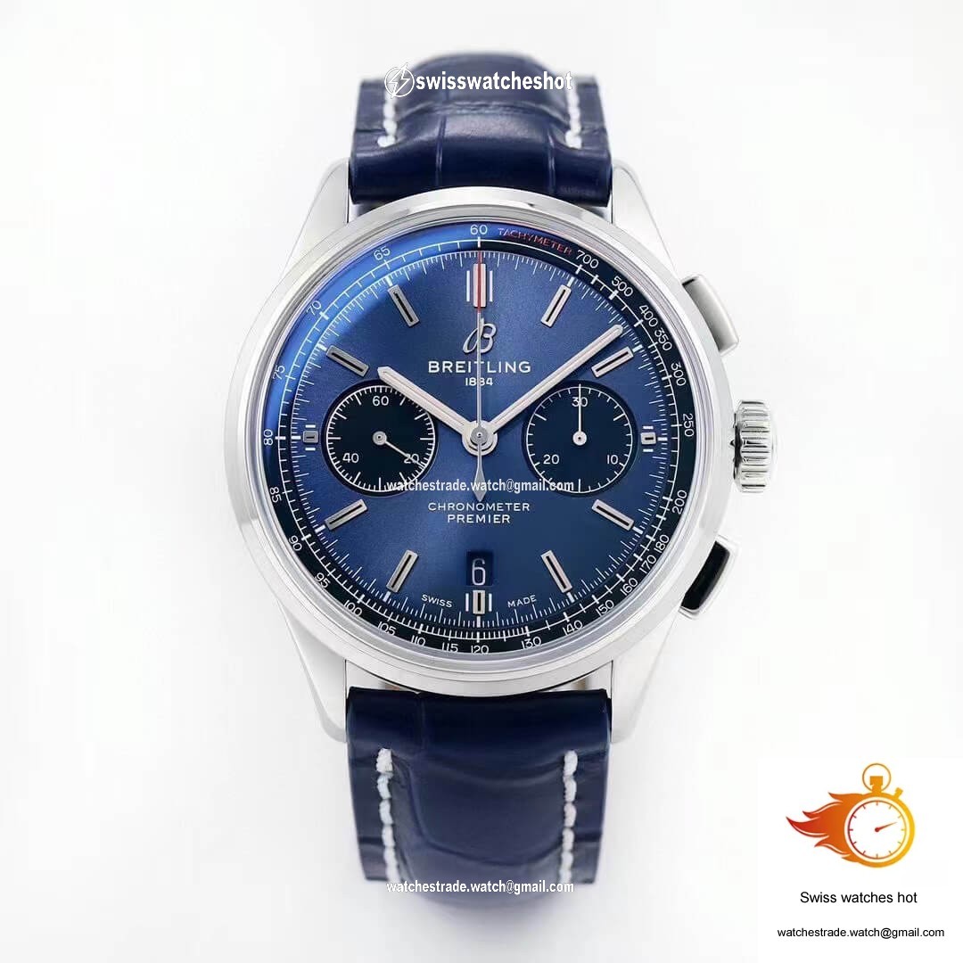 Breitling Premier B01 Chronograph AB0118221C1A1 GF Factory V2 Blue Dial 1