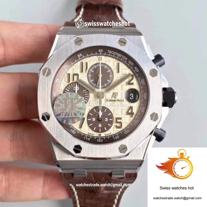 Audemars Piguet Royal Oak Offshore 26470ST.OO.A801CR.01 JF Factory V2 Beige Dial 1