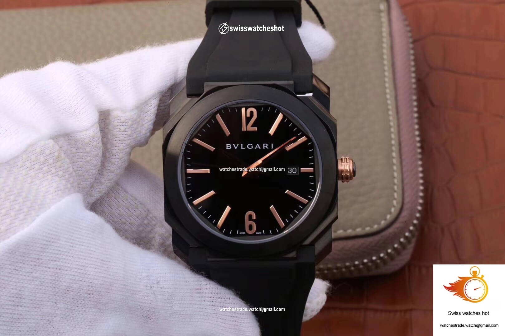 Bvlgari Octo 102581 BGO41BBSVD Black Dial 1