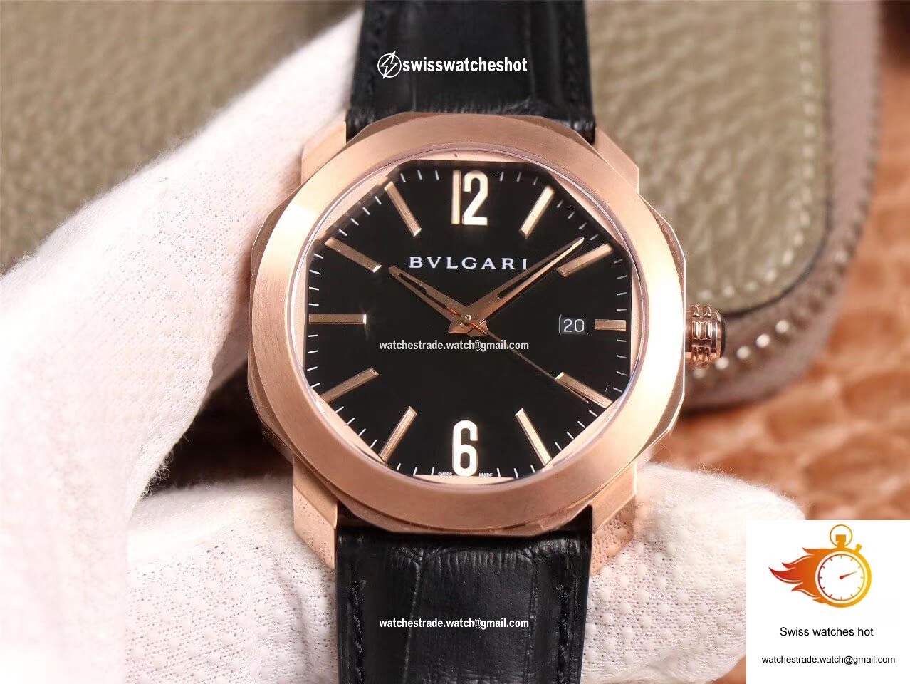 Bvlgari Octo 101963 BGOP41BGLD BV Factory Black Dial 1