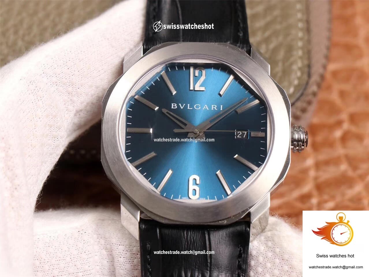 Bvlgari Octo 102429 BV Factory Light Blue Dial 1
