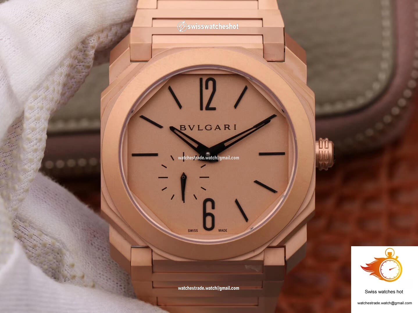 Bvlgari Octo Finissimo 102912 BV Factory Rose Gold Dial 1