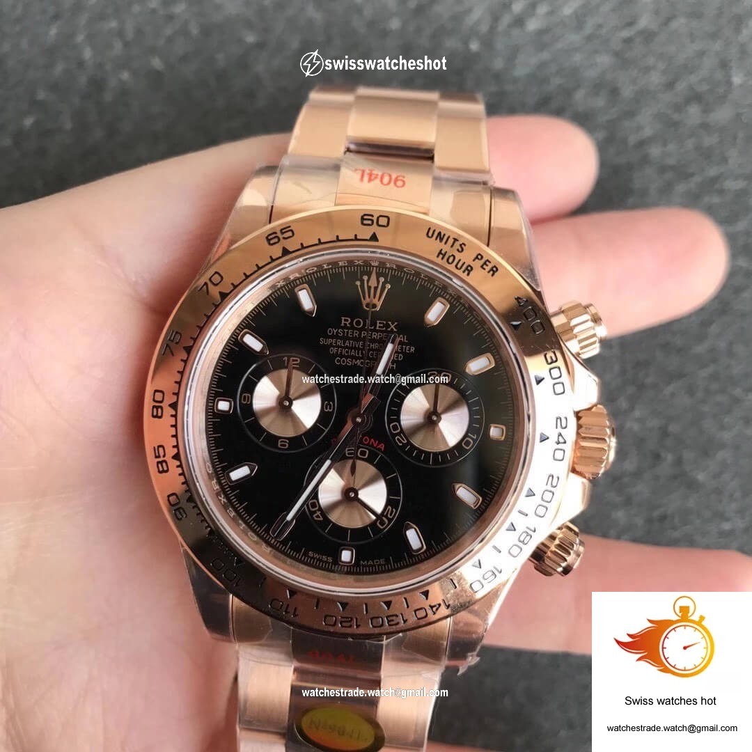 Rolex Daytona m116505-0008 Noob Factory Black Dial 1