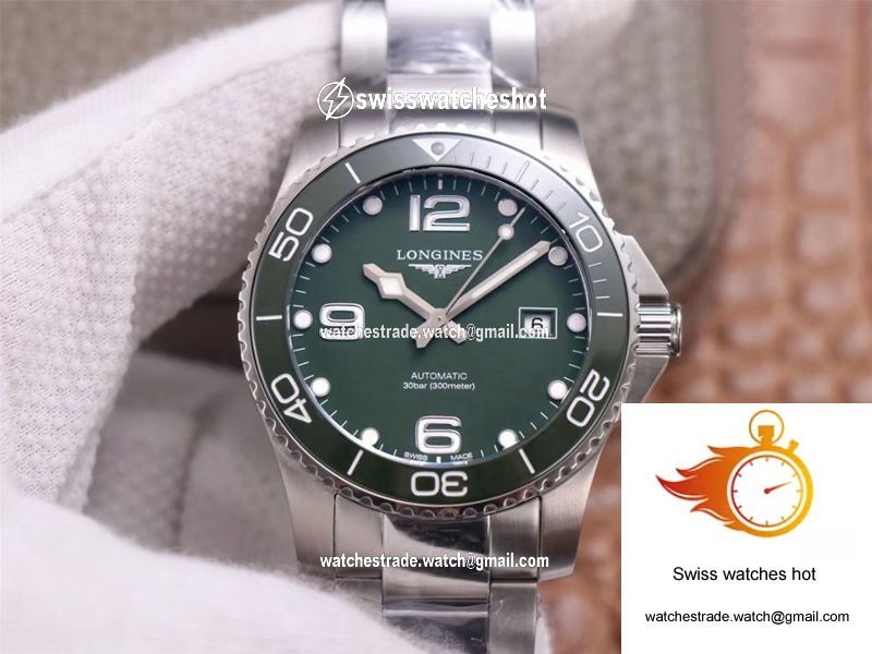 Longines Hydroconquest L3.781.4.06.6 ZF Factory Green Dial 1