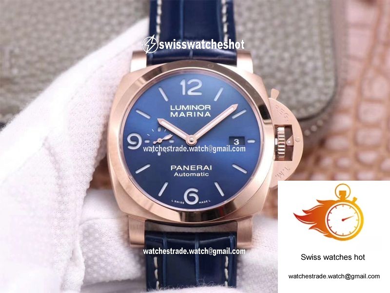 Panerai Luminor Marina Goldtech PAM01112 VS Factory Blue Dial 1