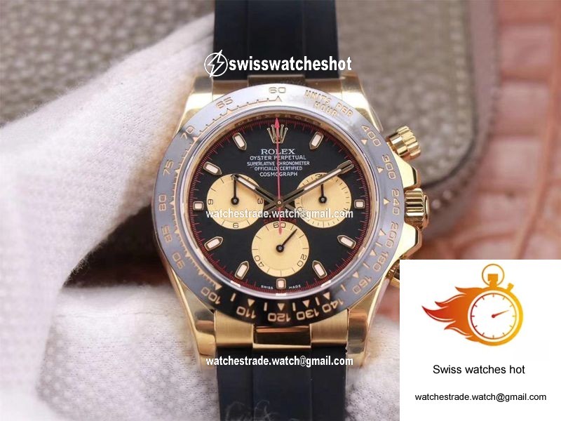 Rolex Daytona M116518LN-0047 Noob Factory Black Dial 4130 Movement 1