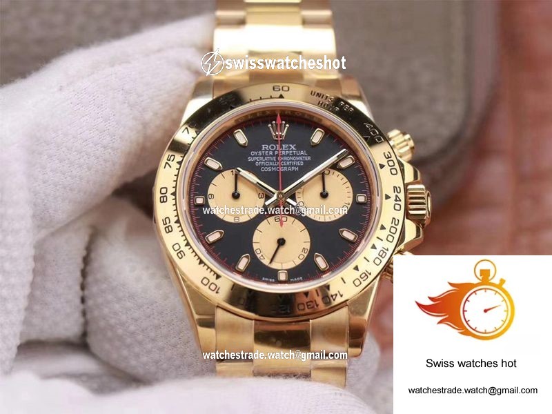Rolex Daytona M116508-0009 Noob Factory Black Dial 4130 Movement 1