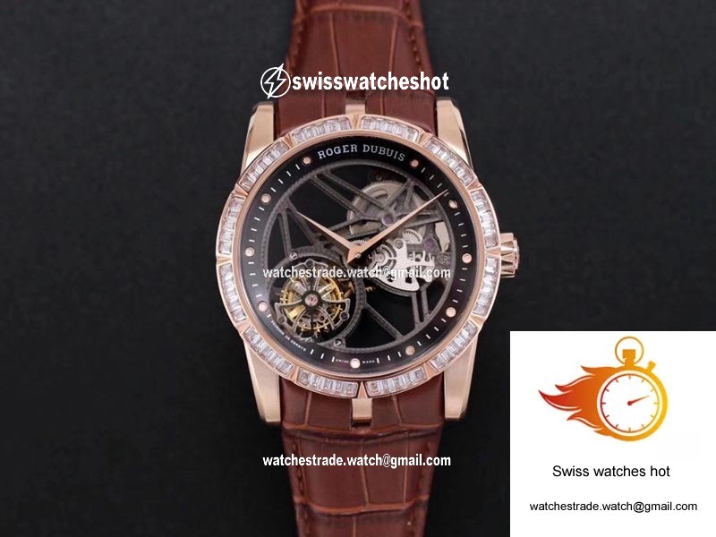 Roger Dubuis Excalibur RDDBEX0404 JB Factory V3 Rose Gold Tourbillon 1