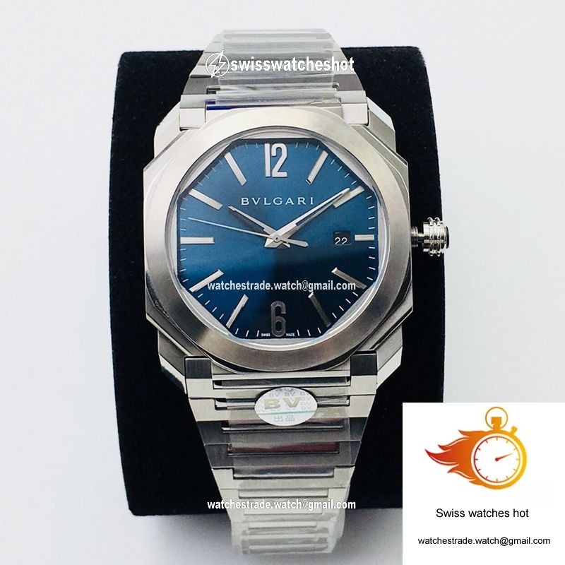 Bvlgari Octo 102105 BGO38C3SSD BV Factory Blue Dial 1