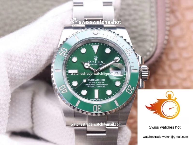 Rolex Submariner 116610LV-97200 Noob Factory V11 Green Dial 1