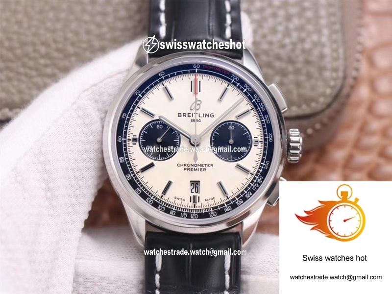 Breitling PREMIER B01 Chronograph AB0118221G1P1 GF Factory Silver Dial 1