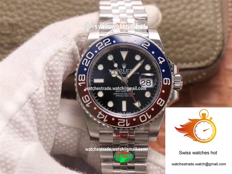 Rolex GMT Master II 126710BLRO-0001 Noob Factory Black Dial 1