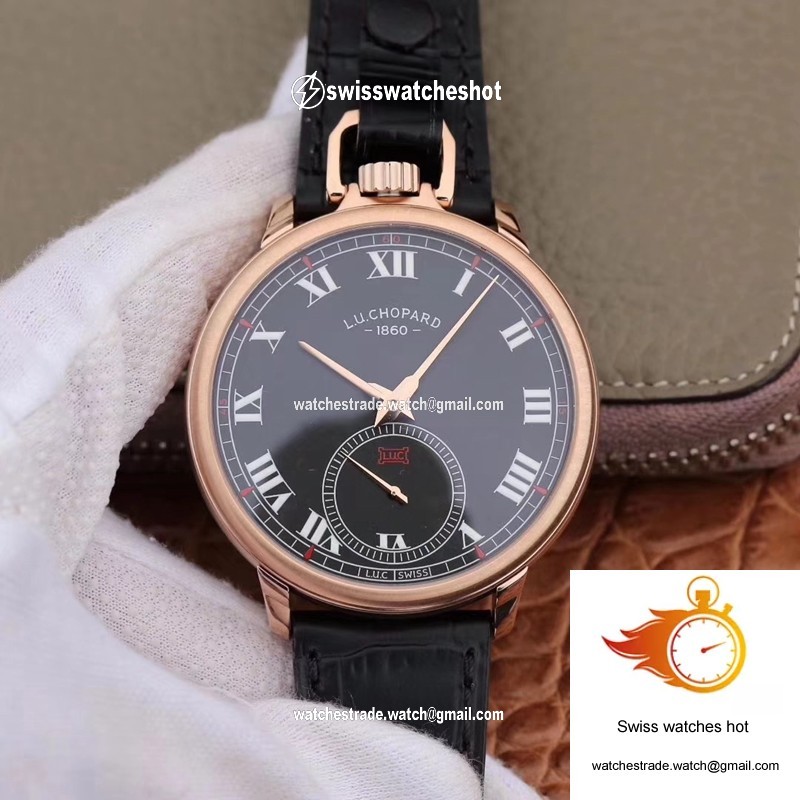 Chopard L.U.C 161923-1001 Louis Ulysse Black Dial 1