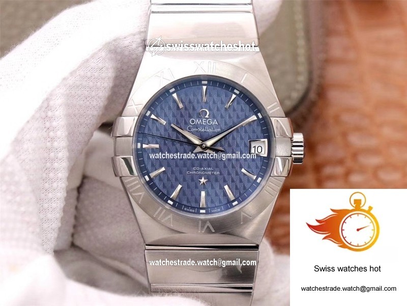 Omega Constellation Co-Axial 38MM 123.10.38.21.03.001 VS Factory Blue Dial 1