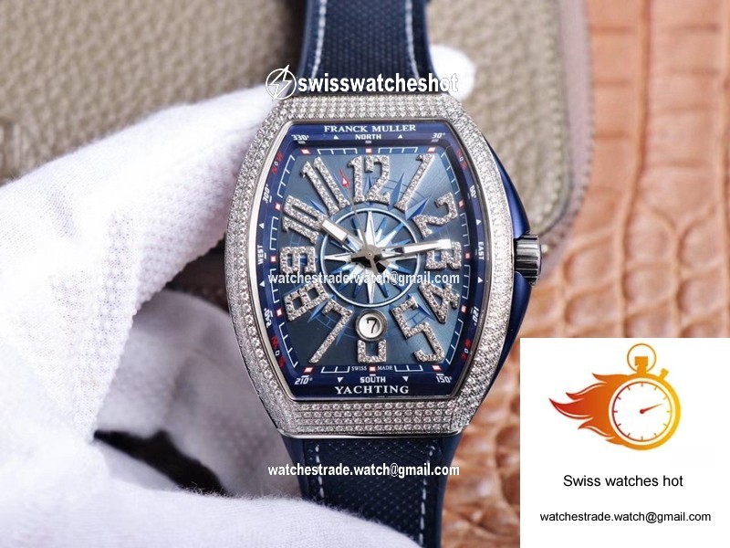 Franck Muller MEN’S Collection V45 SC DT Yachting ZF Factory Blue Dial 1