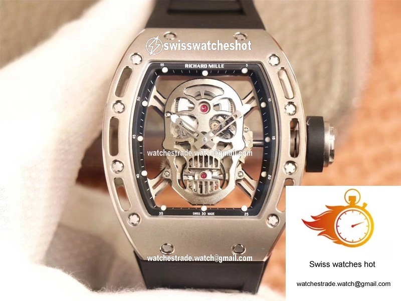 Richard Mille RM052 ZF Factory Silver Titanium Skull Dial 1