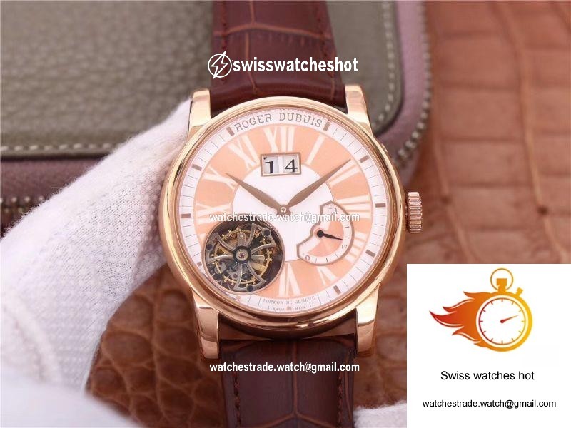 JB Factory Roger Dubuis Hommage Flying Tourbillon RDDBHO0568 Pink 1