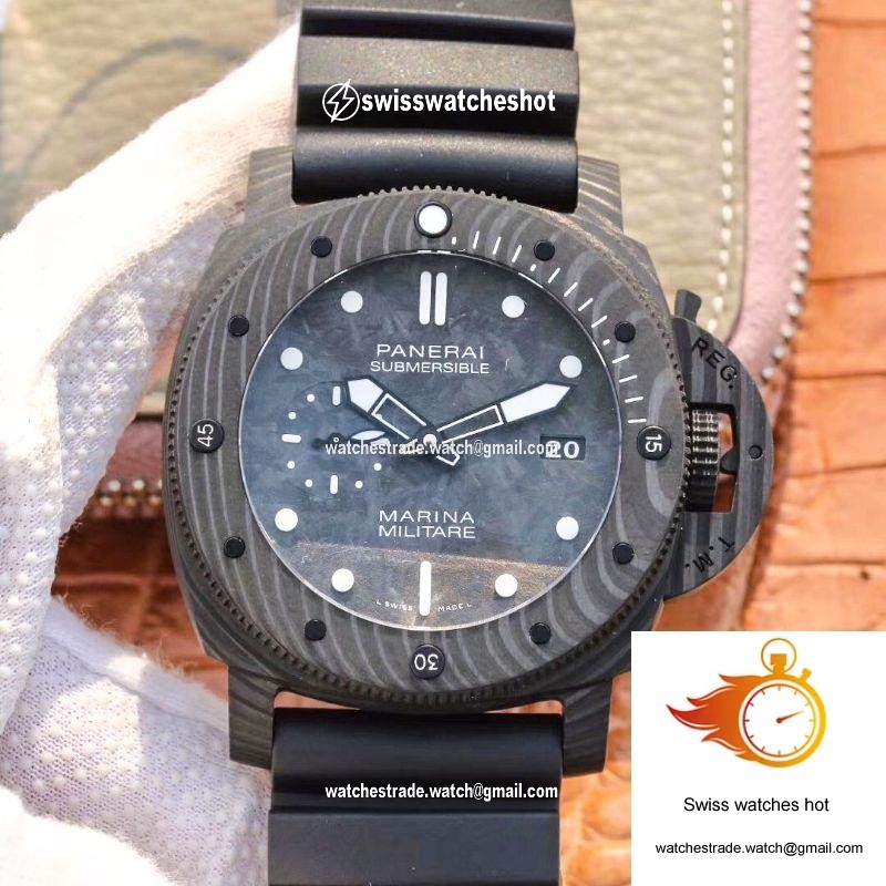 VS Factory Panerai Submersible Marina Militare Carbotech 47MM PAM00979 1