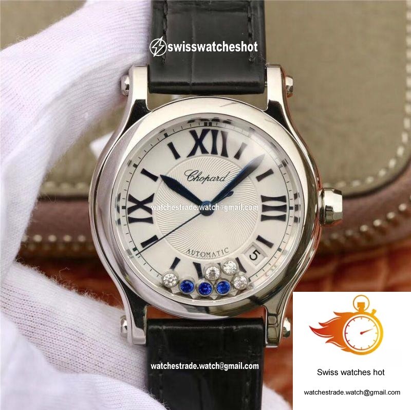 Chopard Happy Sport 36MM Automatic Stainless Steel Diamonds YF Factory 278559-3001 1
