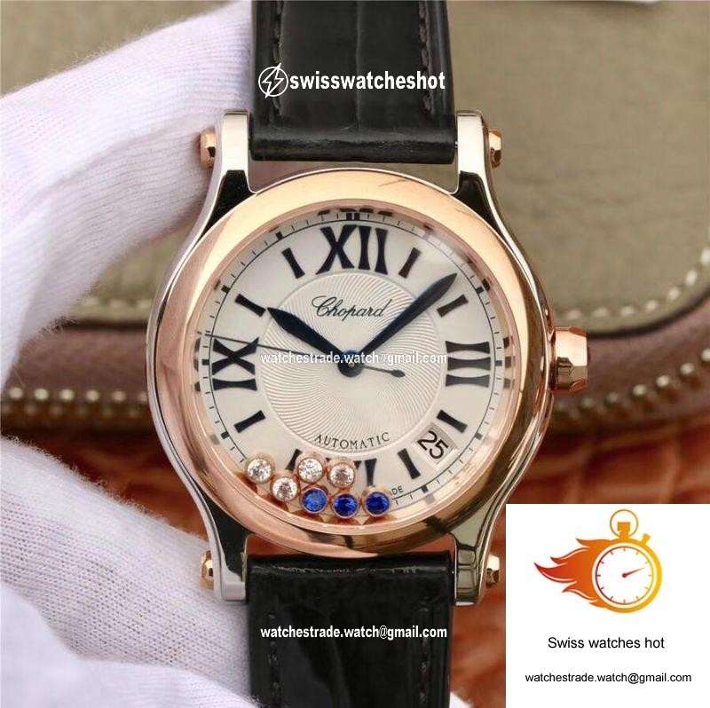 Chopard Happy Sport 36MM Automatic Rose Gold Diamonds YF Factory 274808-5001 1