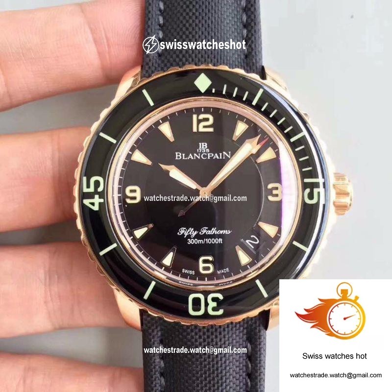 Blancpain Fifty Fathoms 5015-3630-52 ZF Factory Black Dial 1