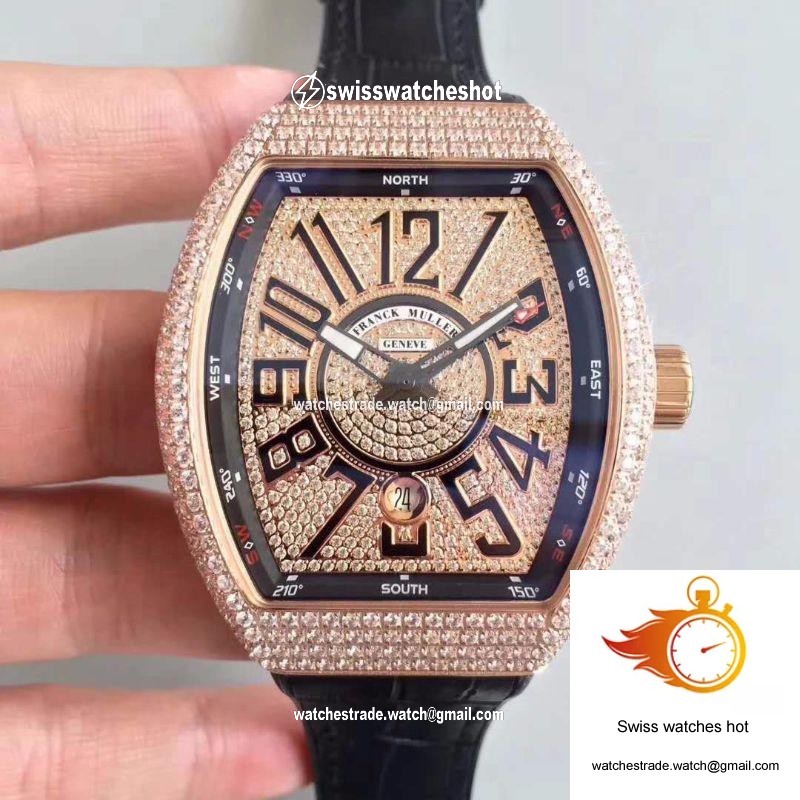 Franck Muller 8880 SC DT Rose Gold Diamond Dial 1