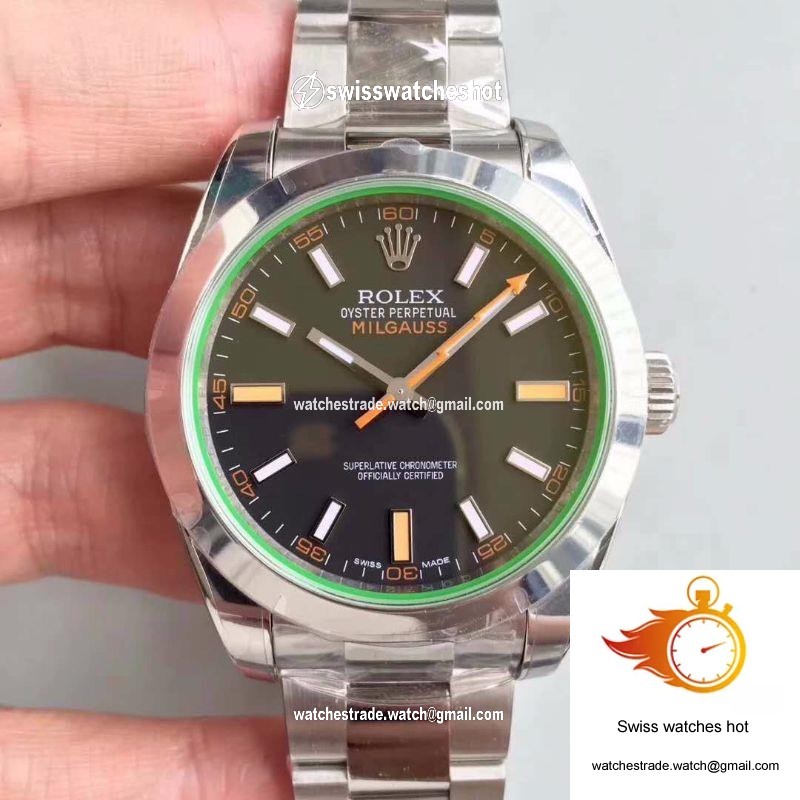 Rolex Milgauss 116400GV AR Factory Black Dial 1