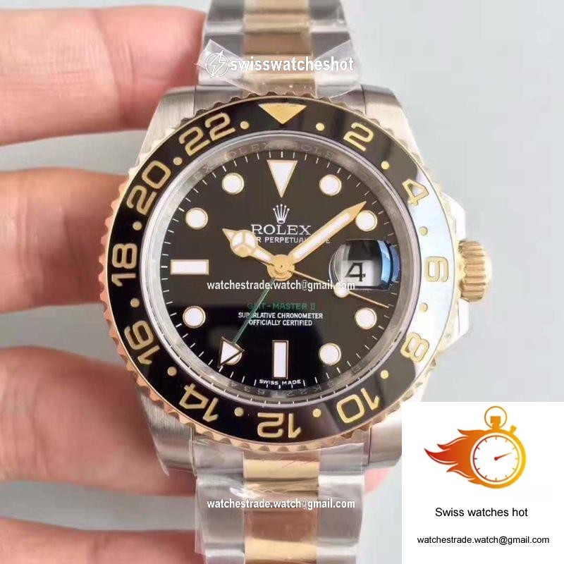 Rolex GMT-Master II 116713LN Noob Factory V9 Rose Gold Bezel 1