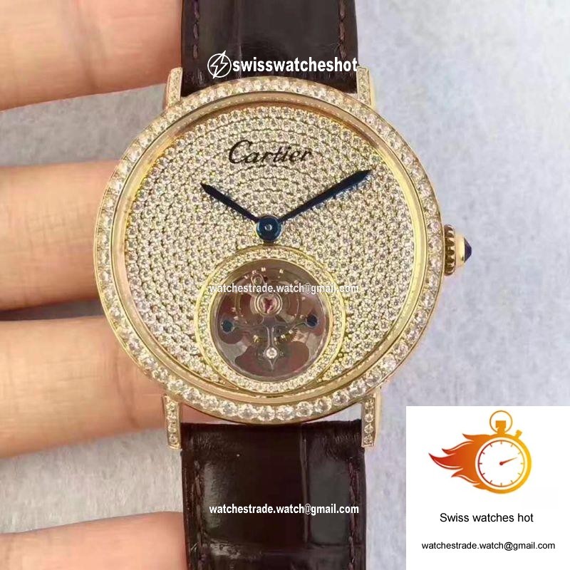 Cartier Rotonde Tourbillon Diamonds Dial 1